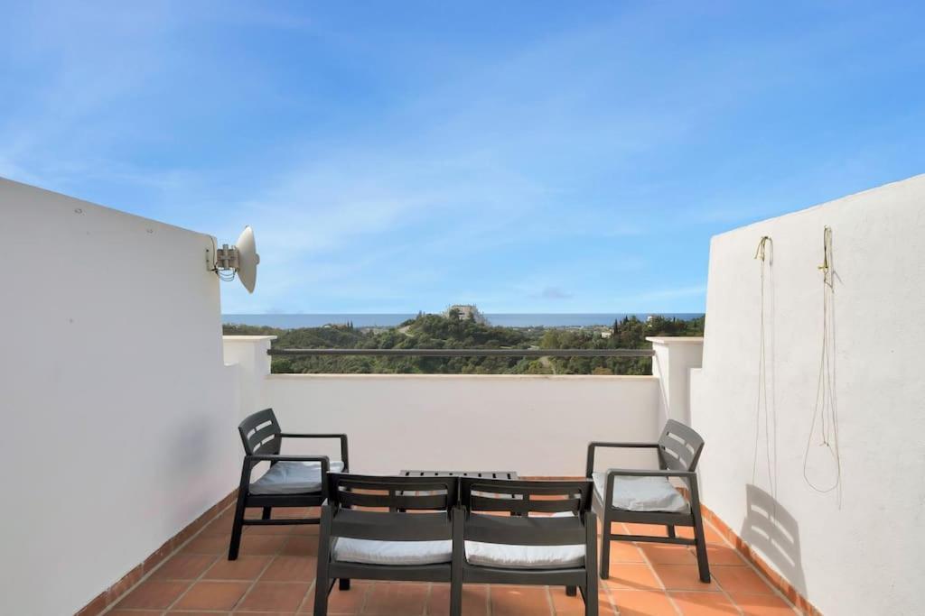 Duplex Con Vistas Al Mar, Piscina Y Gimnasio - Las Abejeras 226 Estepona Zewnętrze zdjęcie